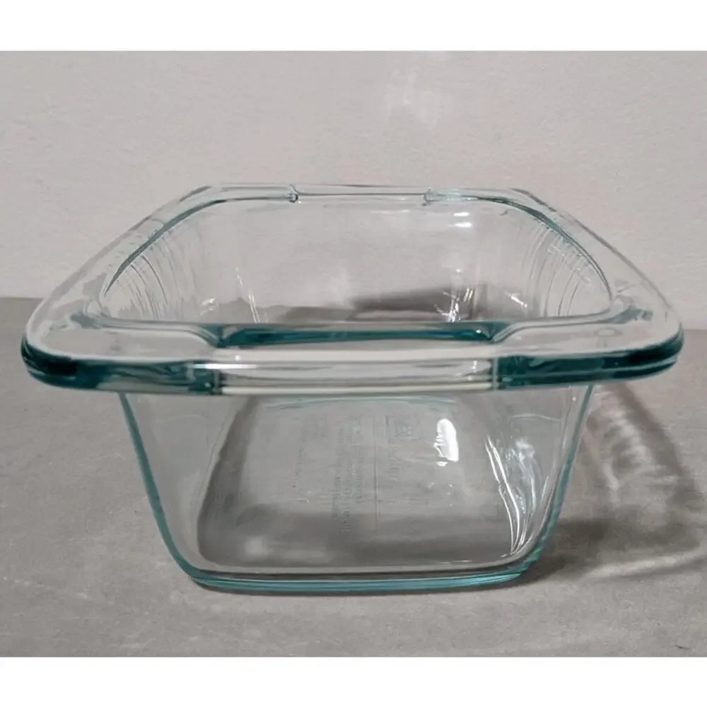 Pyrex Easy Grab Glass Loaf Pan w/ Molded Handles Clear 1.5 Quart EUC